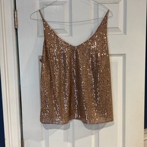 Banana Republic Factory Gold Sequin Cami